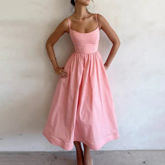 Bailey - Stilvolles Midikleid in Rosa