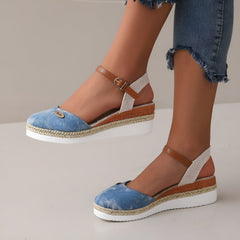 Sandalen Damen – Stilvolle und Bequeme Orthopädischen Sandalen in Hellblau