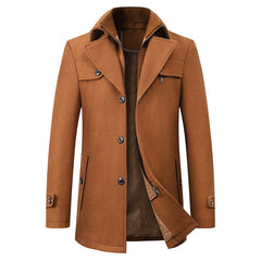 Xander - Mantel - Warme Jacke in Beige
