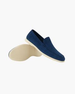 Arthur - Leder Wildleder Loafer in Marineblau
