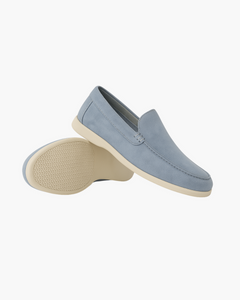 Arthur - Leder Wildleder Loafer in Blau