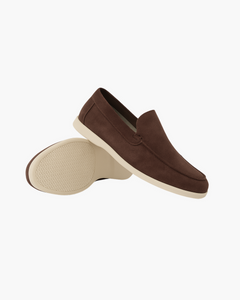 Arthur - Leder Wildleder Loafer in Braun