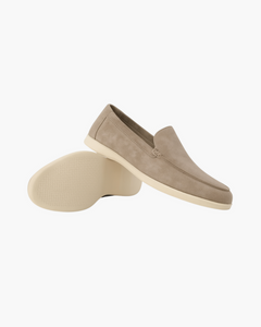 Arthur - Leder Wildleder Loafer in Khaki