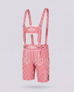 Patrick | Herren Traditionell Knielang Lederhose in Rosa