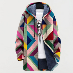 Zara™ - Geometrischer Kunst Hoodie in Muticolor