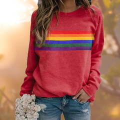 Anke | Kuscheliger Wandelbarer Pullover in Rot