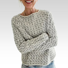 Helena | Kuscheliger Zeitloser Pullover in Grau