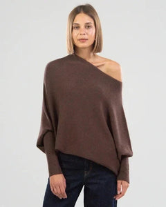 Sophia | Weicher Vielseitiger Pullover in Braun