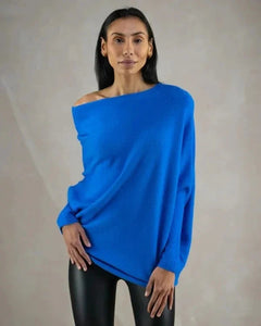 Sophia | Weicher Vielseitiger Pullover in Blau