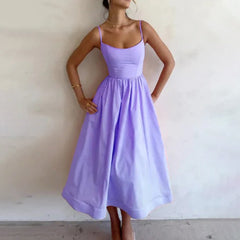 Bailey - Stilvolles Midikleid in Lila