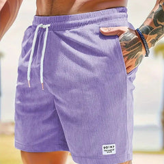 Joshua | Herren Legere strukturierte Shorts in Lila