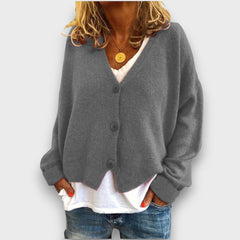 Shamira – Strickcardigan in Grau