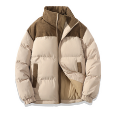 Stilvolle Herren Winter Pufferjacke in Kaffee