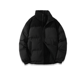 Stilvolle Herren Winter Pufferjacke in Schwarz