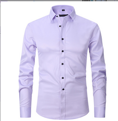 Normand - Langärmliges Hemd - Eleganter Formaler Stil in Lila