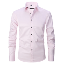 Normand - Langärmliges Hemd - Eleganter Formaler Stil in Rosa