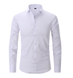 Normand - Langärmliges Hemd - Eleganter Formaler Stil in Weiß