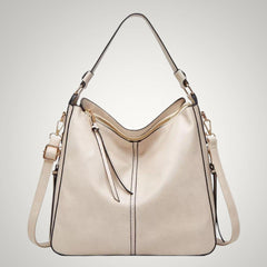 Allison | Damen Schicker Vielseitiger Leder Tasche in Beige