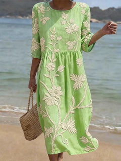 Wrenley - Luftiges Midikleid in Mintgrün