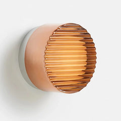 Cristallin - Moderne Runde Wandlampe in Orange