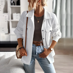 Xenia - Vielseitige Jacke für Damen in Weiß