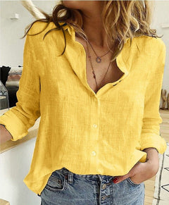 Ramona - Eine stylishe Bluse in Gelb