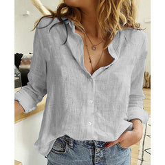 Ramona - Eine stylishe Bluse in Grau