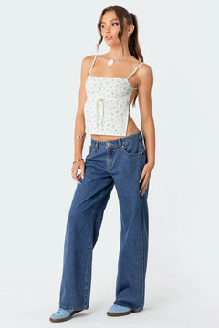 BLAIR™ | Die Retro-Flair-Low-Jeans in Blau