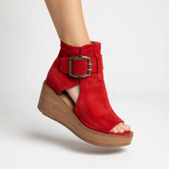 Sofia | Stilvolle Stiefeletten Damen Trend in Rot
