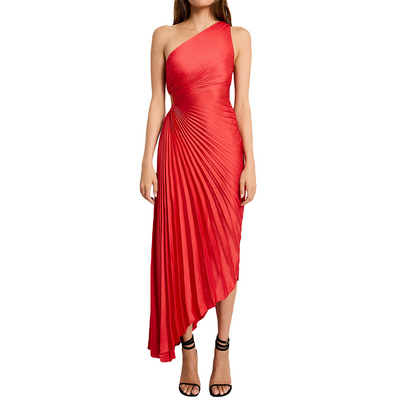 Ameya - Asymmetrisches Faltenkleid
