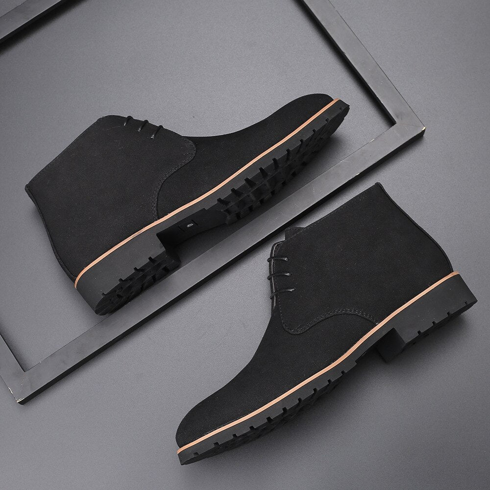 Reiner - Stylish cow suede leather shoes for men