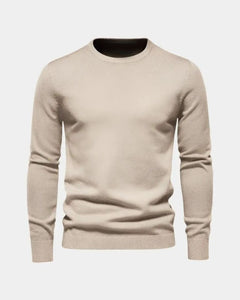 Rene | Herren Minimalistischer Pullover – Minimal Pullover Herren Clean in Khaki