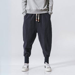 Riku | Bequeme Haremhose in Marineblau