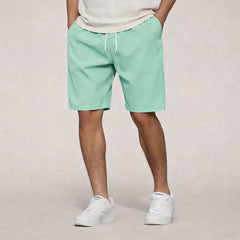 Robert | Elastischer Bund Helle Kordel Shorts in Light Grün