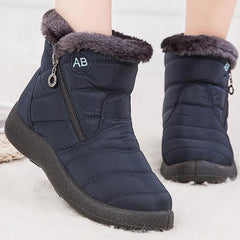 Sophia | Robuste rutschfeste Winterstiefel in Blau