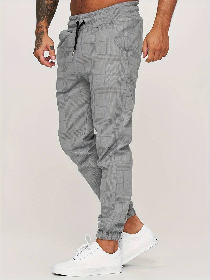 Rocco - Karierte Sweatpants Für Herren
