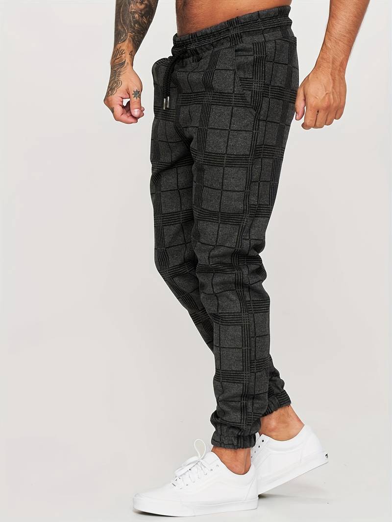 Rocco - Karierte Sweatpants Für Herren