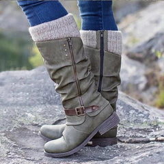 Sarah | Wasserdichte orthopädische Stiefel in Grün