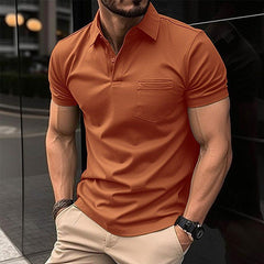 Beckham - Herren Polo‑Shirt in Orange