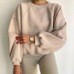 Everlee - Trendiger Pullover - Übergroße Passform in Beige