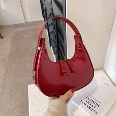 Chloe - Hobo-Tasche aus Leder - Mode Handtasche in Rot S