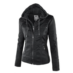 CLARA - ELEGANTE LEDERJACKE in Schwarz