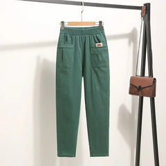 Marelise™ Hose Mit Großen Taschen und Verstellbarem Bund in Grün