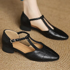 Eva® | Kepa Leder Mary Janes in Schwarz