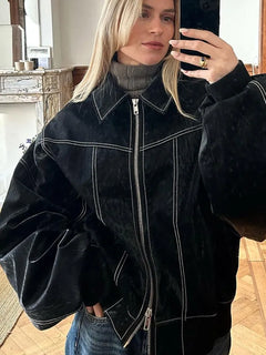 Clementine - Jacke in Übergröße - Herbstmode in Schwarz