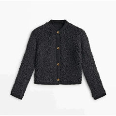 Hilda - Elegante Strickjacke in Schwarz