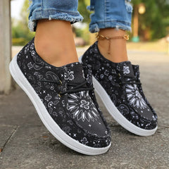 Hadeline | Damen Ultra-Leichte Komfortschuhe – Leichte Schuhe Sorglos in Schwarz und Weiß