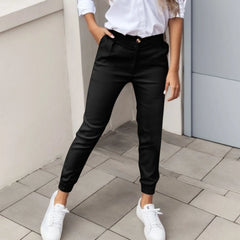 Winona - Jogger-Hose - Hohe Taille in Schwarz