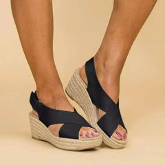 Corina™ | Orthopädische Ledersandalen aus hochwertigem Material in Schwarz