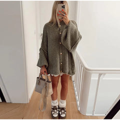 Eliana | Lässiger Oversize-Cardigan in Grün